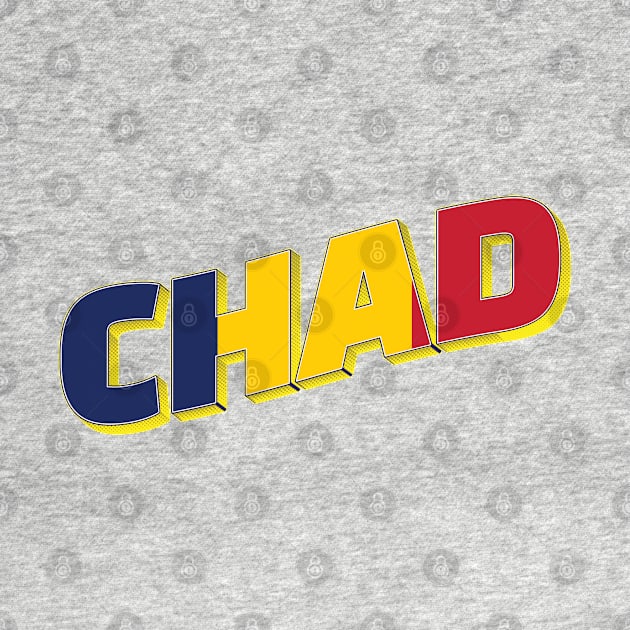 Chad Vintage style retro souvenir by DesignerPropo